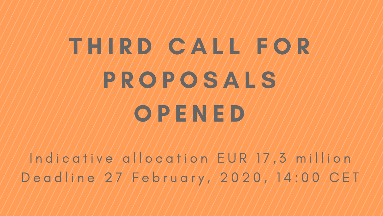 Two-week Extension of the Third Call for Proposals 