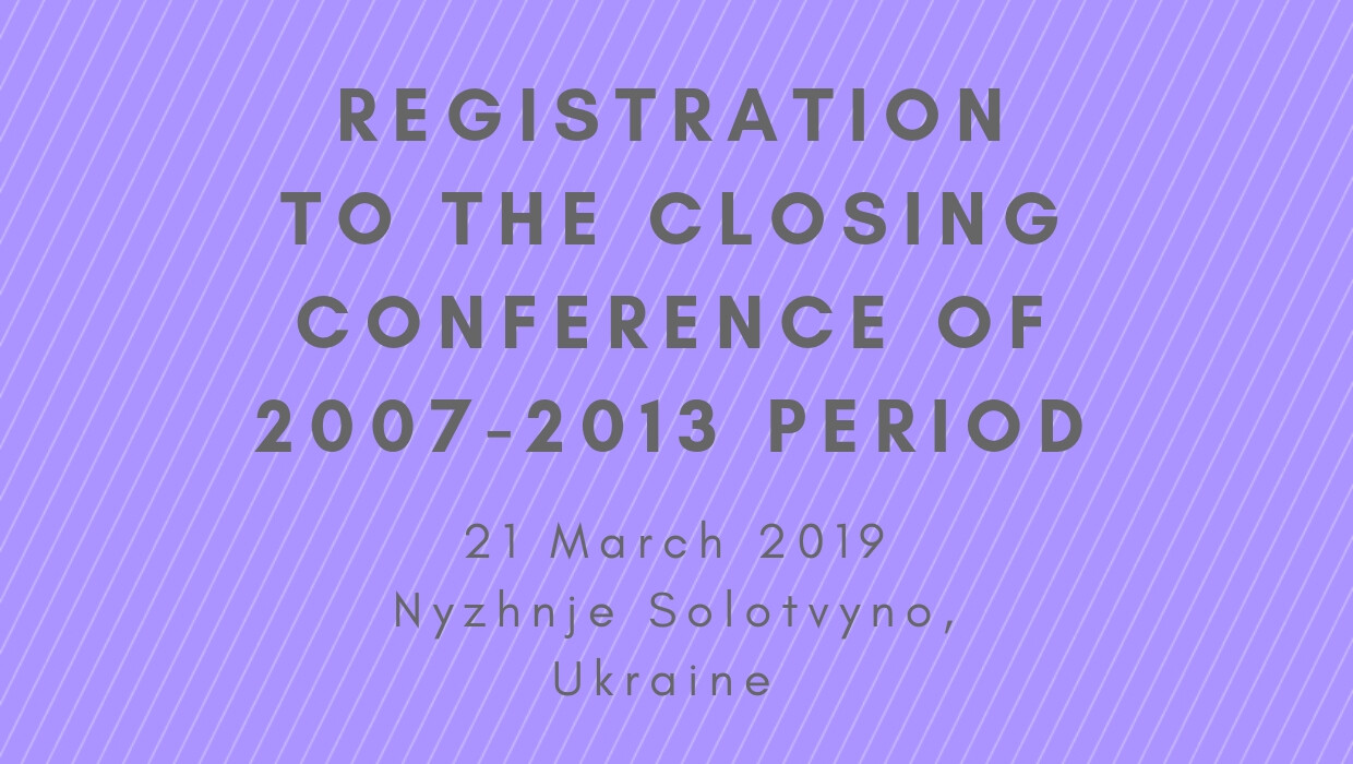 Closing Conference of 2007-2013 Programme Period 