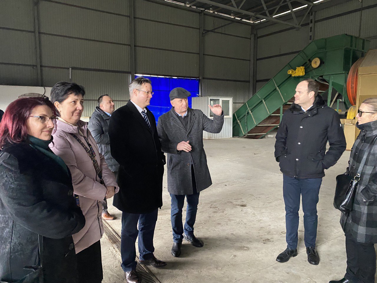First monitoring visit to the place of construction of a waste sorting plant in the village of Yanoshi, in Beregiv region